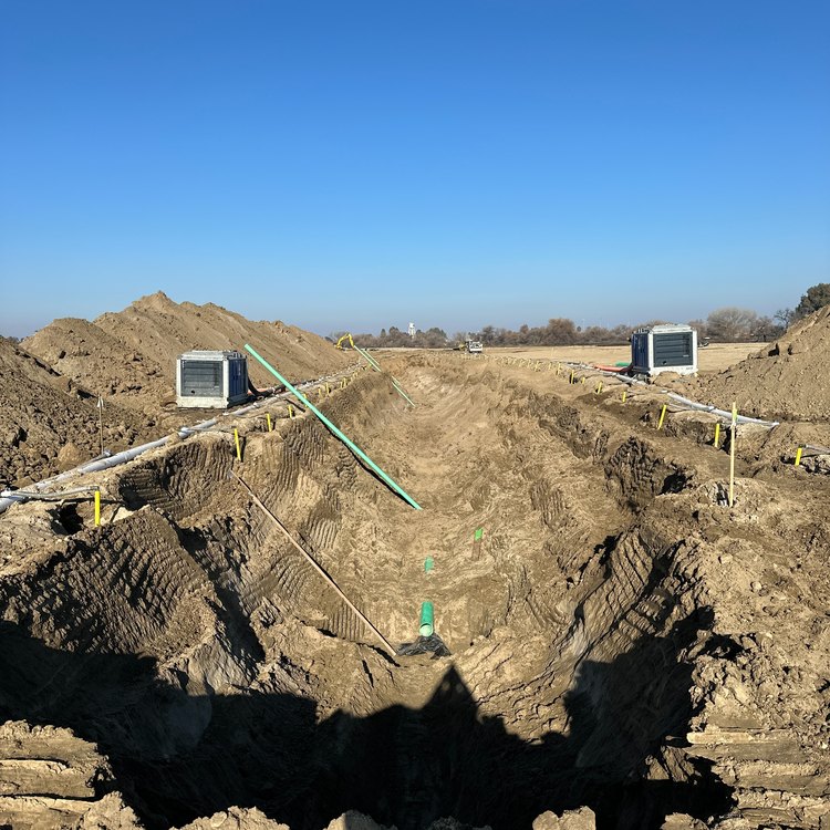 Excavation utility trench