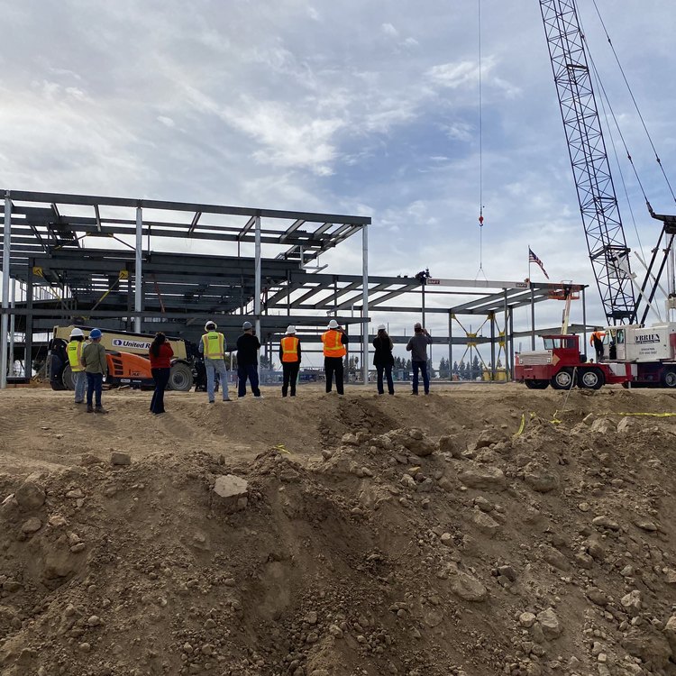 Steel frame site walk