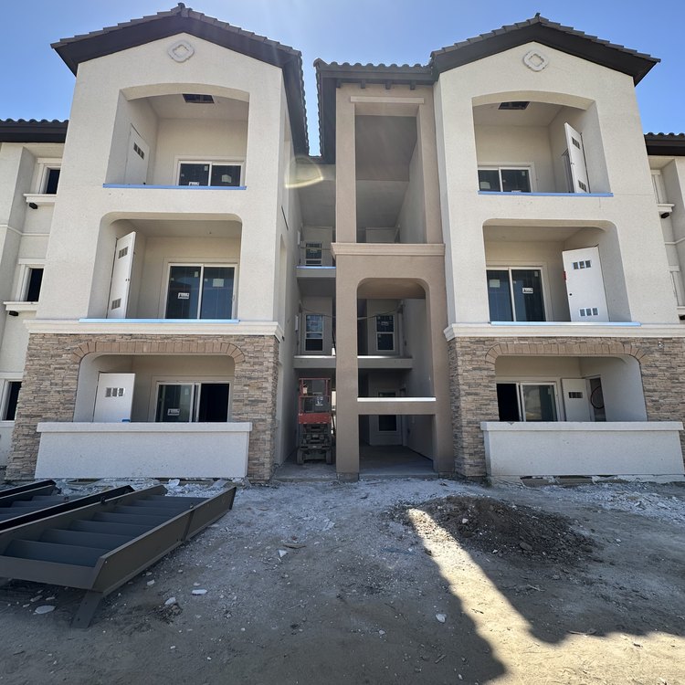 Apartment building exterior