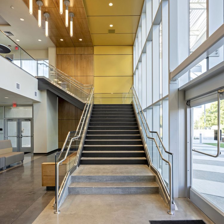 Commercial stair interior