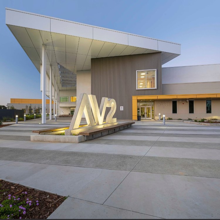 Commercial building entrance