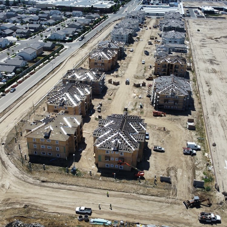 Residential development aerial