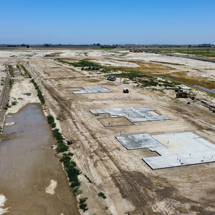 Foundation pads aerial